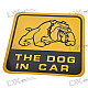 Light Reflective Dog in Car Stickers (4-Pack)