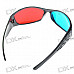 Re-useable Plastic Frame Resin Lens Anaglyphic Blue + Red 3D Glasses