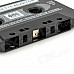 Universal Car Audio Cassette Adapter for MP3/MP3/Cell Phones/Ipod - Black (3.5mm Jack)