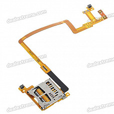 Repair Parts Replacement SD Card Slot Socket with Ribbon Cable for NDSi