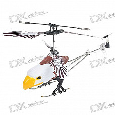 Rechargeable Wireless 3-CH Control Mini Eagle Helicopter with IR Remote (White)