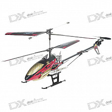 Rechargeable 3-CH R/C Helicopter with Remote Controller Set - Large Size (Red)