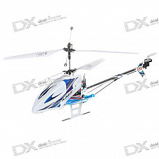 Rechargeable 3-CH R/C Helicopter with Remote Controller Set - Large Size (White)