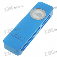 All-in-One USB 2.0 SD/MiniSD/MMC/Micro MMC/TF/MicroSD/MS/MS DUO/XD Card Reader