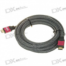 Gold Plated 1080P HDMI 19-Pin V1.4 M-M Connection Cable (5M-Length)