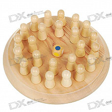 Multi-Color Wood Memory Chess Brain Teaser Game for All Ages