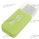 USB 2.0 Micro SD/TF Card Reader (Green)