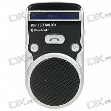 Solar Panel Self-Recharge 2.0" LCD Rechargeable Bluetooth V2.0 Carkit w/ TTS Handsfree Caller ID