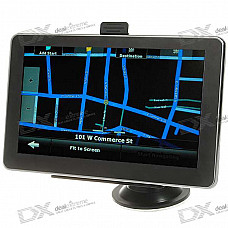 7" LCD Windows CE 6.0 GPS Navigator w/FM Transmitter + Built-in USA/Canada Maps