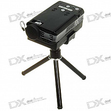 Portable Mini Media Player + LCoS Projector with Rechargeable Battery (TF Card/2GB Built-in)