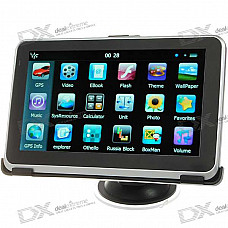 6" LCD Windows CE 6.0 Core 500MHz GPS Navigator w/FM Transmitter + Built-in 4GB Memory USA Map