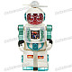 Electronic Intelligent Talking Robot - White + Blue (3*AA)