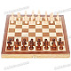 Portable Chess Game Set in Wooden Box - Coffee + Yellow