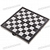 Portable Mini Magnetic Chess Game Set in Folding Box - Black + White