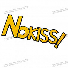 No Kiss Car Sticker - Color Assorted