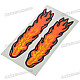 Small Fire Cloud Figure Car Stickers - Multi Color (10-Pair Pack)