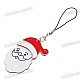 Beautiful Father Christmas Figure Mobile Phone Strap (5-Pack)