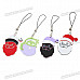 Beautiful Father Christmas Figure Mobile Phone Strap (5-Pack)