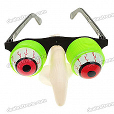 Scary Horror Decoration Glasses with Nose Halloween Props