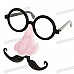 Funny Decoration Glasses with Colorful LED Light Nose & Vibrissa Halloween Props (3*AG3)