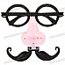 Funny Decoration Glasses with Colorful LED Light Nose & Vibrissa Halloween Props (3*AG3)