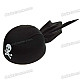 Cool Black Pirate Hat with White Skull Pattern