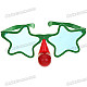 Funny Five-Pointed Star Style LED Red Nose Glasses Toy - Color Assorted (3*LR41)
