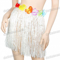 Summer Mood Beautiful Plastic Hula Skirt (40cm)