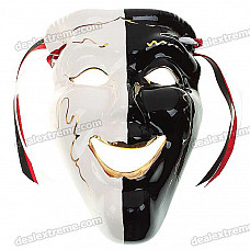 Italian Style Smiling Face Ceramic Mask for Ornament