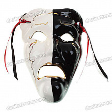 Italian Style Crying Face Ceramic Mask for Ornament