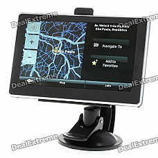 5" LCD Windows CE 5.0 Core GPS Navigator w/FM Transmitter + Bluetooth + Internal 2GB Brazil Maps