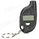 Mini Portable 0.8" LCD Digital Tire Pressure Gauge Keychain - Black (1*CR2025)