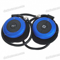 Sport MP3 Player + Bluetooth V1.2 Headset - Black + Blue (6-Hour Talk/120-Hour Standby)