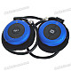 Sport MP3 Player + Bluetooth V1.2 Headset - Black + Blue (6-Hour Talk/120-Hour Standby)