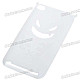 Protective Silicone Evil Style Back Case for Ipod Touch 4 - White
