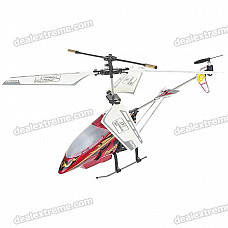 Rechargeable Wireless 3-CH Control Mini IR Helicopter with Gyroscope - Red