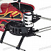 Rechargeable Wireless 3-CH Control Mini IR Helicopter with Gyroscope - Red