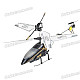 Rechargeable Wireless 3-CH Control Mini IR Helicopter with Gyroscope - Black