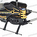 Rechargeable Wireless 3-CH Control Mini IR Helicopter with Gyroscope - Black