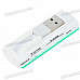 Compact All-in-One Mini USB 2.0 MS/M2/Mini SD/TF/SD/MMC Card Reader (Translucent Green)