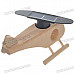 Solar Powered Wooden Helicopter