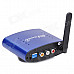 PAT-530 5.8GHz Wireless A/V STB Transmitter/Receiver with IR Signal Extension Wire Set (Blue)