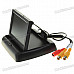 ET-438 Foldable 4.3" TFT LCD Digital Monitor for Vehicle Parking Reverse Camera (NTSC/PAL 12V DC)