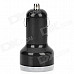Car Cigarette Powered Dual USB Adapter/Charger for Ipod (DC 12~24V)