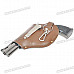 Gun Shaped Butane Jet Torch Lighter with Leather Pouch