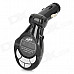1.0" LCD Car MP3 Player FM Transmitter with IR Remote Controller - Black (2.5mm Audio/SD/USB/DC12V)