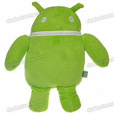 Cute Android Robot Soft Plush Doll - Green