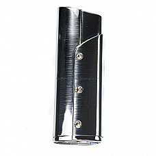 Classy Metal Jet Butane Lighter with Crystals