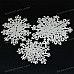 Christmas Decoration - Shining Plastic Snowflake Ornaments (6-Piece Pack)