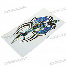 Skull Skeleton with Sword Style Car Sticker